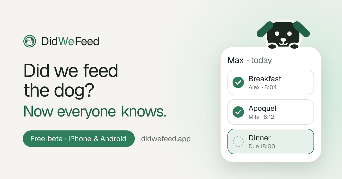 DidWeFeed screenshot 1 of 1